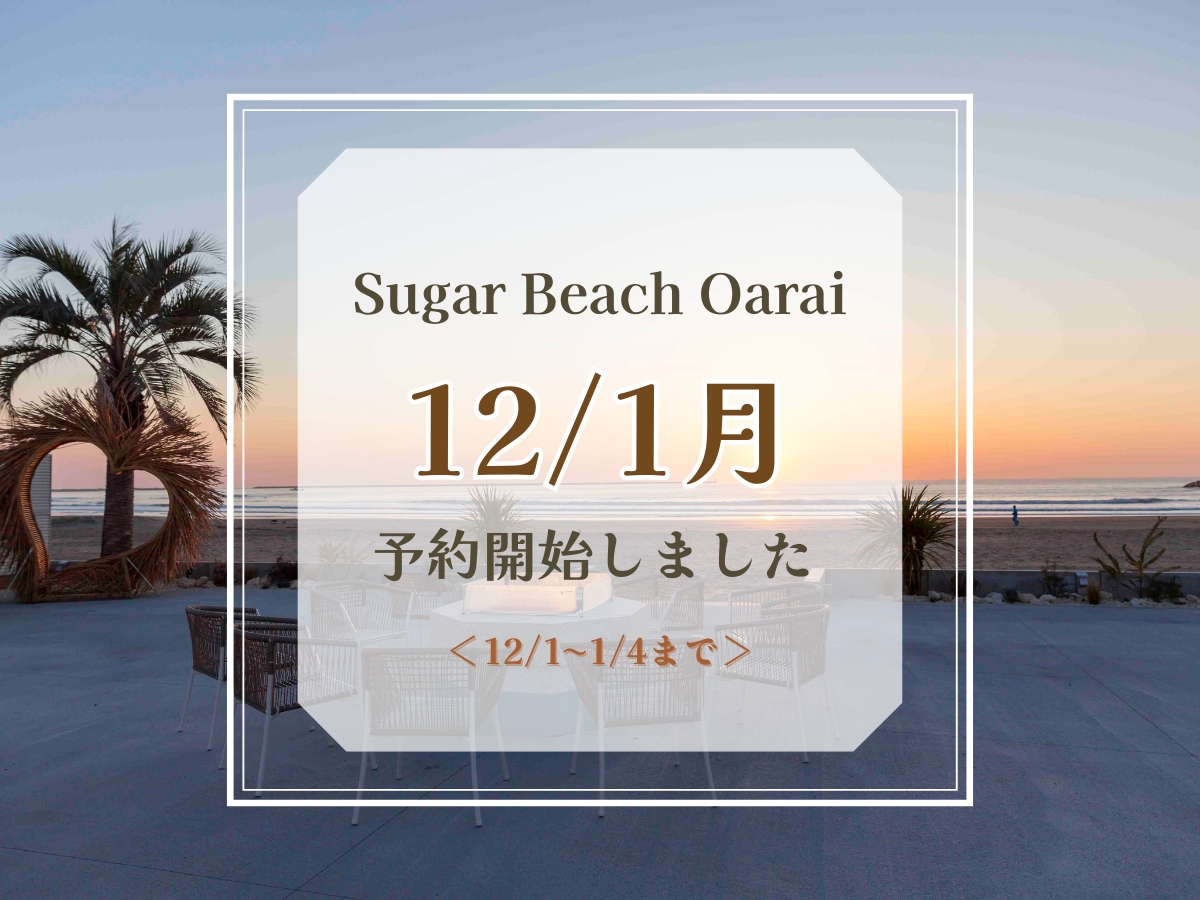 12 / １月予約開始のお知らせ